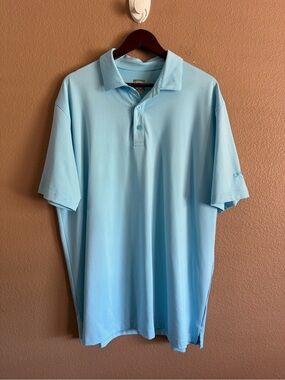 Callaway Light Blue Men's Golf Polo Size XL